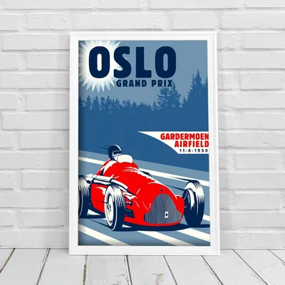 Produktbild von Poster - Canvas - Leinwand - 42 cm x 59,4 cm - Oslo Grand Prix Grand Prix