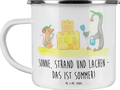 Produktbild von Mr. & Mrs. Panda Pott Sommerfreude - Weiß - Geschenk, Reisebecher, Blühende Blumen, Strand, Sommergefühle, Summer Feelings, Campingtasse, Inspiration, Sommerprodukte