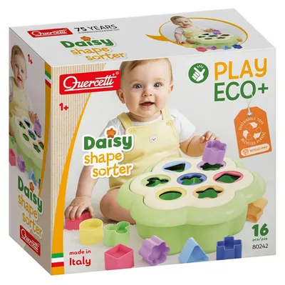 Image de Quercetti PlayEco+ : Jeu de construction "Daisy" en matériaux écologiques
