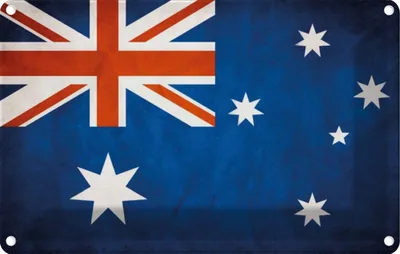 Produktbild von vianmo Blechschild 20x30 cm Australien Fahne Flagge Wappen