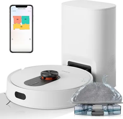 Produktbild von ROIDMI EVE ROOK Saugroboter mit Wischfunktion Absaugstation - 5000Pa Staubsauger Roboter Wisch LiDAR-Navigation Selbstreinigung Automatisch 75 Tage