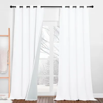 Obrázek produktu pro Zatemňovací závěsy 100% - 2 kusy - 132x213cm - Akustické - Izolace tepla/chladu