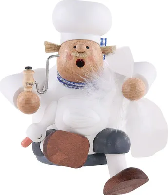 Produktbild von Koch mit Gans - Kantenhocker (17cm) Räuchermann von KWO