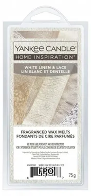Productafbeelding van White Linen & Lace geurkaars, 75 gram
