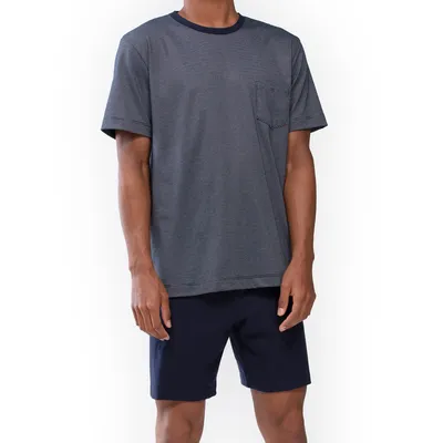 Produktbild von Mey Bennison Schlafanzug Set aus Kurzarm-Shirt und kurzer Hose, Elastischer Komfortbund, Legere Passform