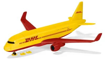 Produktbild von Siku DHL cargo aircraft with accessories, Flugzeug, Vormontiert, Unisex, Kunststoff, Rot, Gelb, Nicht für Kinder unter 36 Monaten geeignet