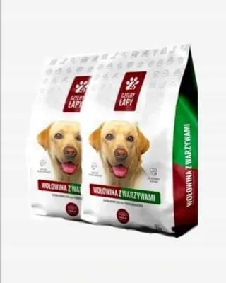 Zdjęcie produktu dla Cztery Łapy Premium wołowina/warzywa 10kgX 2szt