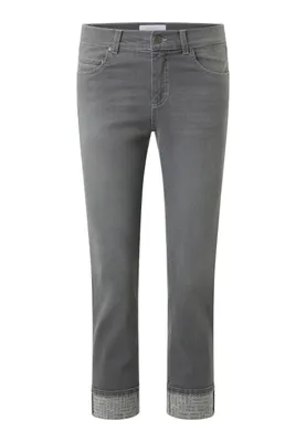 Produktbild von ANGELS CIRA Edgy Damen Jeans 7/8 Slim Fit Grau, Gr. 38
