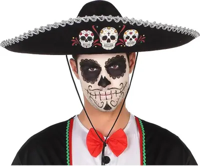 Produktbild von Atosa Mariachi-todesskelett Ich X Icana Hut Mehrfarbig Mehrfarbig One Size