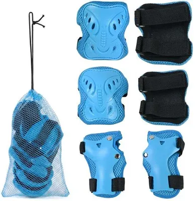 Productafbeelding van Kindbeschermers Set voor Skateboarden, Blauw, 6 Stuks