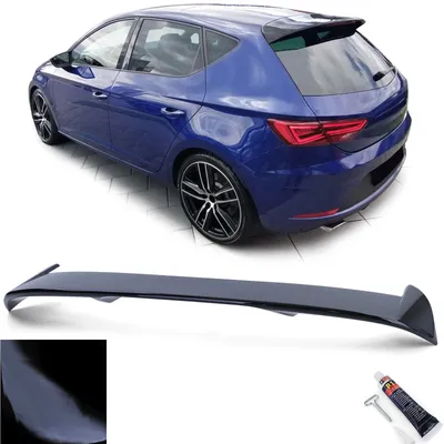 Obrázok produktu pre Spoiler na zadnú časť vozidla, čierny, lesklý, pre model Seat Leon III 5F, výroba 2012-2020