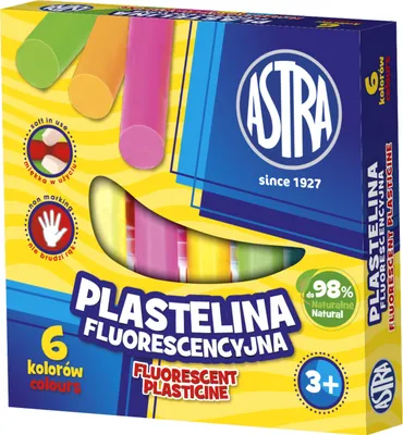 Produktbild von ASTRA Neon-Knete 6 Farben, 83811906