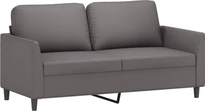 Produktbild von vidaXL 2-Sitzer-Sofa Grau 140 cm Kunstleder