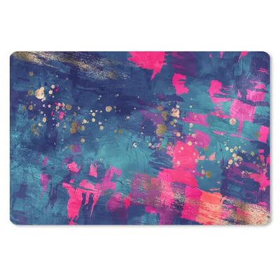 Produktbild von MuchoWow® Schreibtischunterlage Aquarell - Abstrakt - Farben 60x40 cm - XXL Mauspad - Großes Mauspad