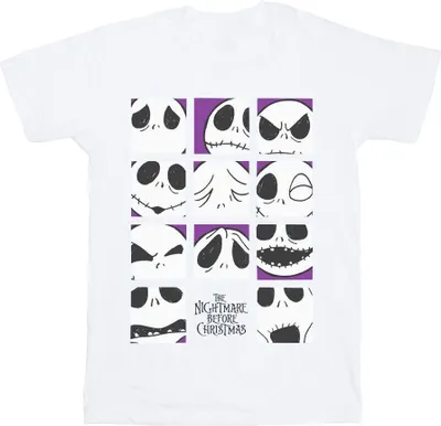 Produktbild von Disney - "Nightmare Before Christmas Many Faces Of Jack" T-Shirt für Damen BI41526 (XXL) (Weiß)