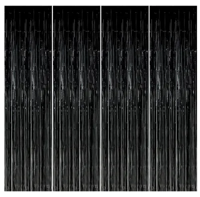 Immagine prodotto di Set di 4 tende a frange in alluminio per decorazioni festive