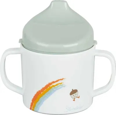 Produktbild von Sterntaler 6842533, Einzelbild, 0,2 l, Grün, Orange, Weiß, Polypropylen, Tasse, Universal