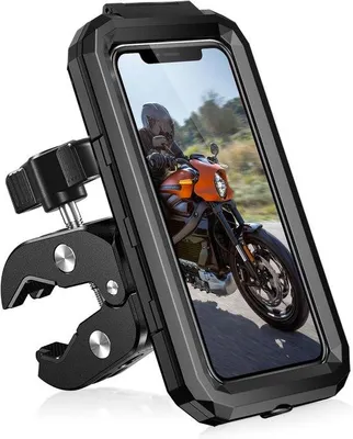 Produktbild von Wasserdichter Smartphone-Halter für Fahrrad und Roller - 360° Spinable Universal-Telefonhalter Geeignet für 5.5-7.0 Zoll Smartphones