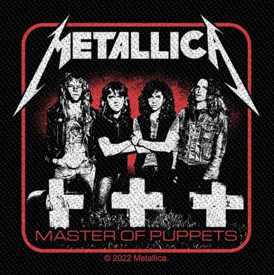 Imagen del producto de Parche de la banda Metallica, diseño "Master of Puppets"
