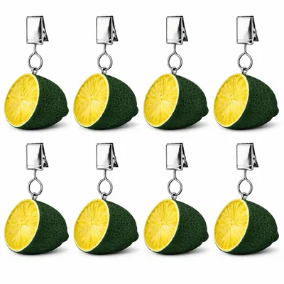 Produktbild von 8 Tischdeckenbeschwerer Tischklammern Tischtuchhalter Tischtuchgewichte Limette