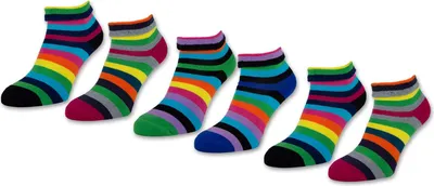 Produktbild von 2 I 4 I 6 Paar Damen THERMO Socken mit Innenfrottee warme Wintersocken Bunte Ringel Umschlagsocken 12790 - 6 Paar Farbmix 39-42