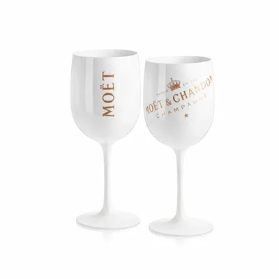 Produktbild von Acryl Champagnergläser 2er Set – Bruchsichere Sektgläser – Leicht, elegant & wiederverwendbar – passend für Moët & Chandon