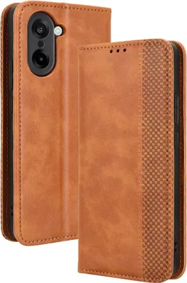 Produktbild von OnePlus Nord CE5 Hülle - Coverup Vintage Style Klapphülle - Braun