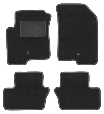 Obrázok produktu pre Velúrové autokoberce pre: Dodge Caliber 2006-2011 (hatchback) – sada 4 ks, grafitové, na mieru – Wielganizator LUX