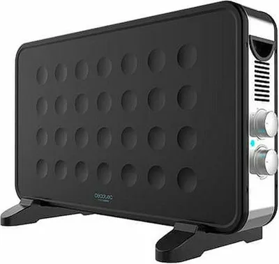 Produktbild von Cecotec Ready Warm 6550 Turbo Design, Elektrischer Konvektor-Raumheizer, Keramik, Drinnen, Flur, Schwarz, Silber, 2000 W