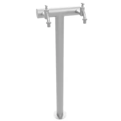 Immagine prodotto di Rubinetto acqua Colonna rubinetto doppia Colonna da giardino in acciaio inox Rubinetto da giardino 95 cm