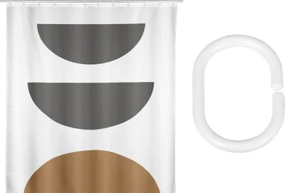 Produktbild von Schöner Wohnen Polyester Duschvorhang Mahan Mehrfarbig Duschen Sichtschutz Badezimmer