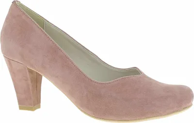 Produktbild von Hirschkogel Marie Trachtenpumps aus Leder, altrosa, 6.5 cm Absatzhöhe, Größe 42