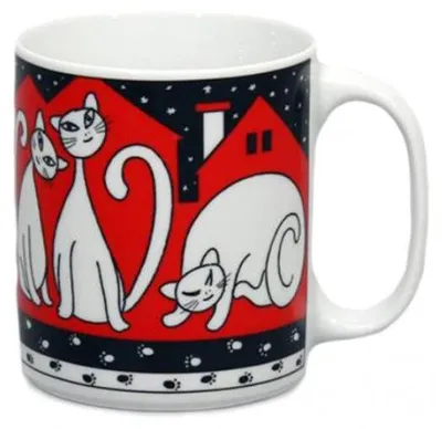 Produktbild von Thun 1794 Groß, Becher 0,5 l, Katzen (rot)