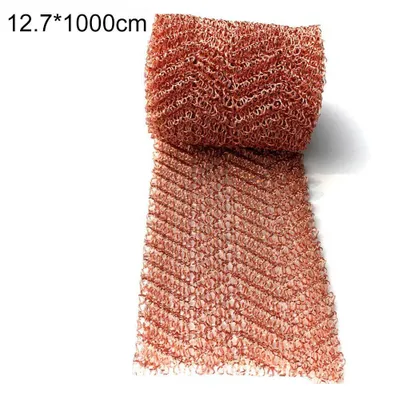 Produktbild von 2 Rolle Kupfernetz Gegen Schnecken, 12.7cmx1000cm Schneckenzaun Schneckenschutz für Hochbeet Pflanzen, Kupfernutz im Garten Hellorange