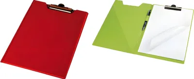 Produktbild von Klemmbrettmappe A4 PVC-Folie leinengeprägt farbig Farbe/Menge rot