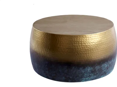 Image de Table basse 60 cm dorée, design moderne pour le salon - ACHETER MAINTENANT