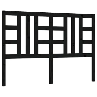 Produktbild von Kopfteil Schwarz 126x4x100 cm Massivholz Kiefer