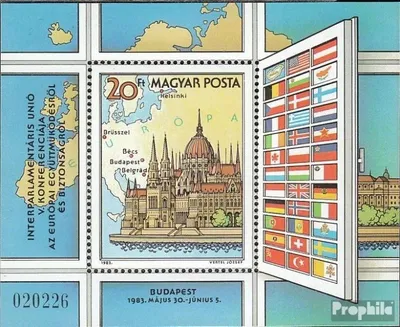 Produktbild von Briefmarken Ungarn 1983 Mi Block163A (kompl.Ausg.) postfrisch Europa