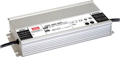 Produktbild von MEANWELL HEP-480-48A, AC-DC-Schaltnetzteil, geschlossen, IP65 480W 48V 10A