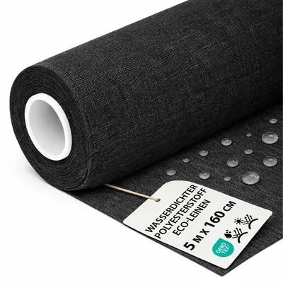 Produktbild von Polyesterstoff wasserdicht Stoff Meterware 5 m x 160 cm - markisenstoff markisenstoffe canvas und polsterstoff möbelstoff futterstoff segeltuch und vorhangstoff Himmelblau eco-Leine