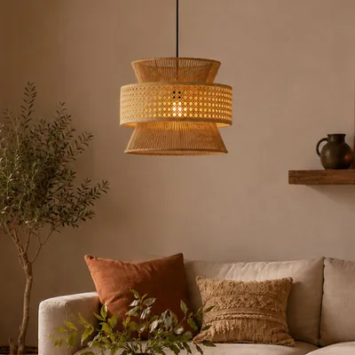 Image de Suspension en rotin Milton & Oldbrook Ø 40 cm Brno