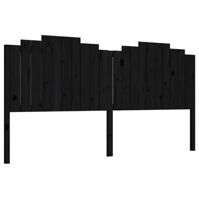 Produktbild von Kopfteil Schwarz 206x4x110 cm Massivholz Kiefer
