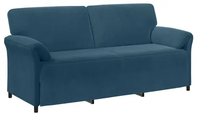 Imagen del producto de vidaXL Sofá de 3 plazas, color azul, 198 x 83 x 95 cm, tapizado en terciopelo