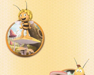 Produktbild von A.S. Création Papiertapete Kids best Friends, Mustertapete Biene Maya, bunt, gelb 10,05 m x 0,53 m, 941823, 94182-3
