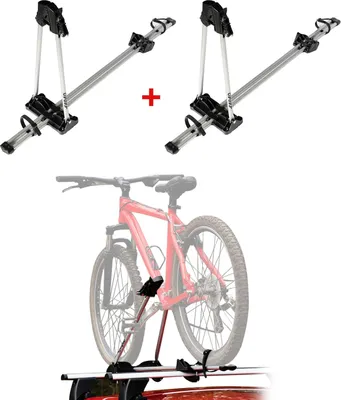 Produktbild von Farad Dachfahrradträger 2er, 25 kg, ABE, M-Style, E-Bike Fatbike, schnelle Montage, weiche Polster, automatische Rahmenklemme