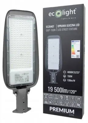 Obrázek produktu pro LED pouliční lampa, 150W, 19500 lm, 4000K, neutrální bílá, vodotěsná