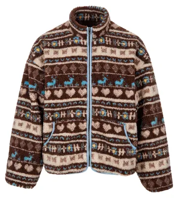 Produktbild von Damen Jacke mit Stehkragen in Braun, Größe M, Nordic Fashion Collection