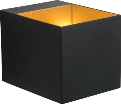 Produktbild von Wandlampe Aluminium Up Down in Schwarz Messing G9 eckig Modern