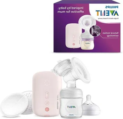 Immagine prodotto di Tiralatte elettrico, 16 livelli di aspirazione, 8 modalità di stimolazione, biberon da 118 ml