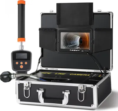Obrázek produktu pro Kanalizační kamera Kamera pro inspekci potrubí 7palcová obrazovka 1000TVL Kamera 131 ft